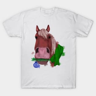 Christmas horse portrait T-Shirt